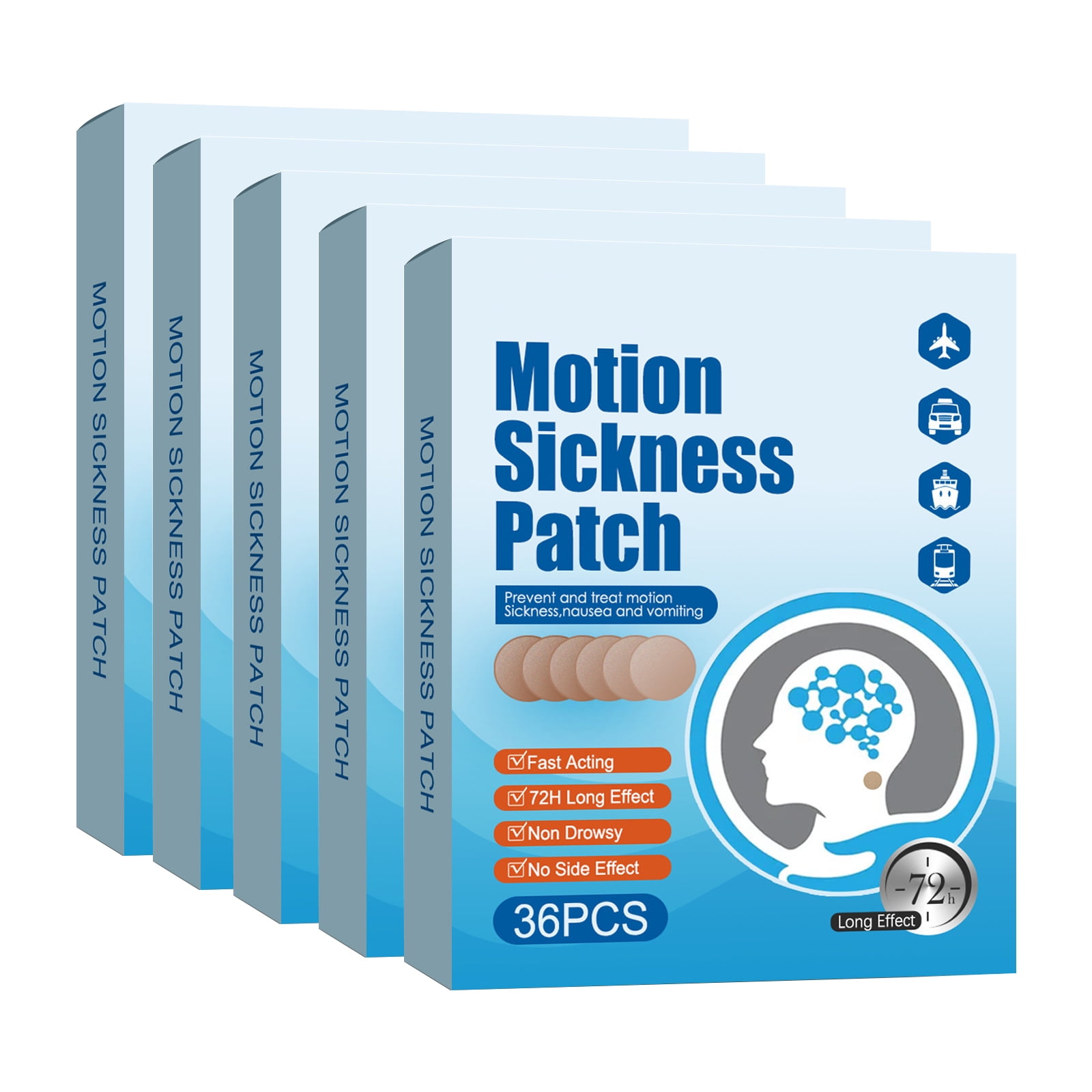 Motion Sickness Patch,Seasick Patches Anti Nausea Patches Behind Ear