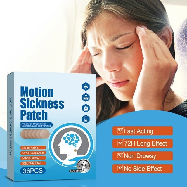 Motion Sickness Patch,Works to Relieve Vomiting, Nausea, Dizziness
