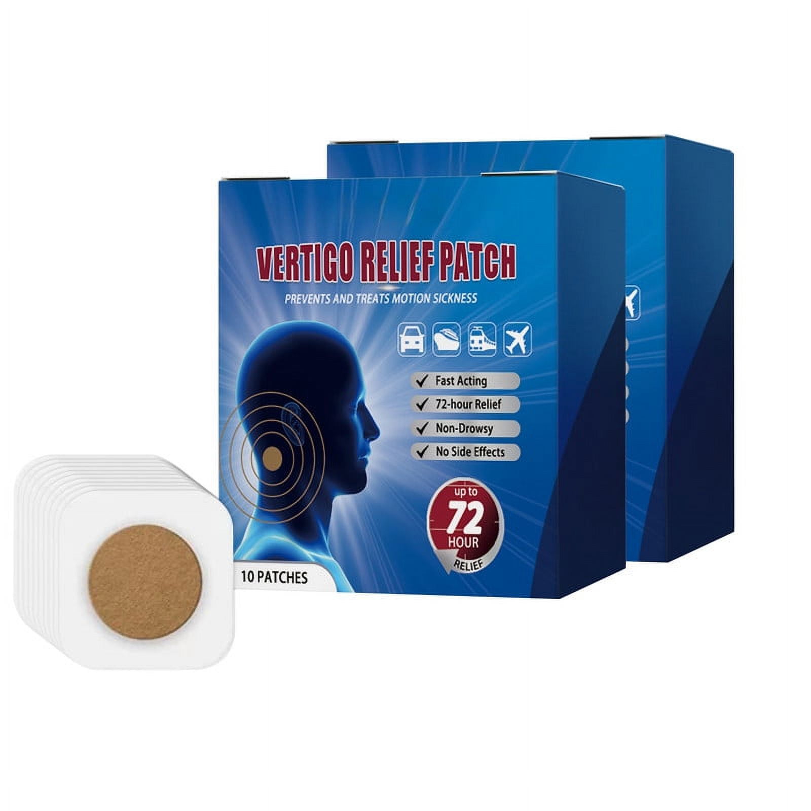 Motion Sickness Patches Behind Ear, NonDrowsy Sea Sickness Patch for