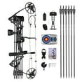 thumbnail image 1 of Motion Zeus Compound Bow Package Fully Adjustable for Adults and Teens, 0-70 Lbs Draw Weight, 23.5"-31" Draw Length, Up to 320fps IBO，Limbs Made in USA，Hunting Bow Archery Set, 1 of 9