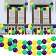 mardi gras jumbo bead garland
