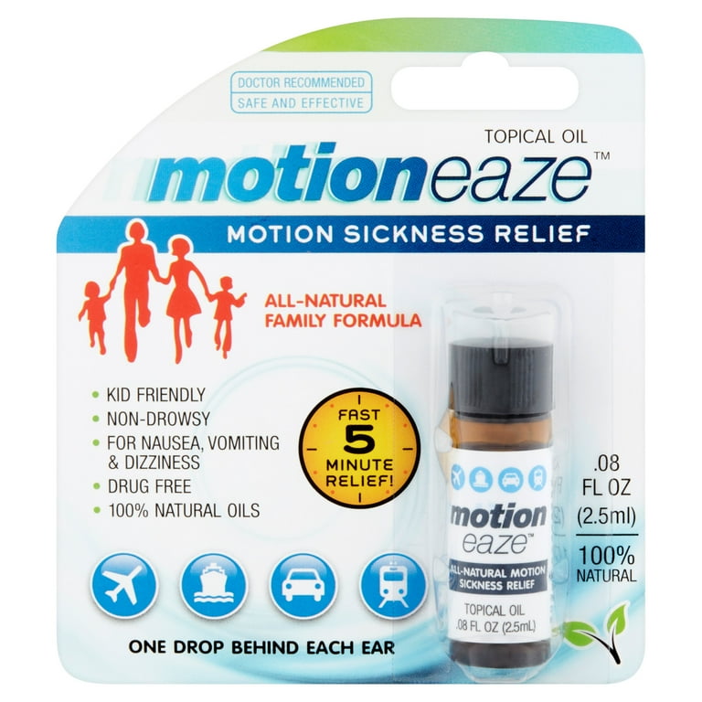 Motioneaze Motion Sickness Relief Topical Oil, .08 fl oz, 20 application