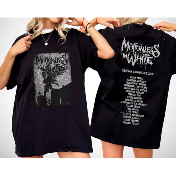 Motionless In White 2025 US Tour T-shirt Sizes S-5XL