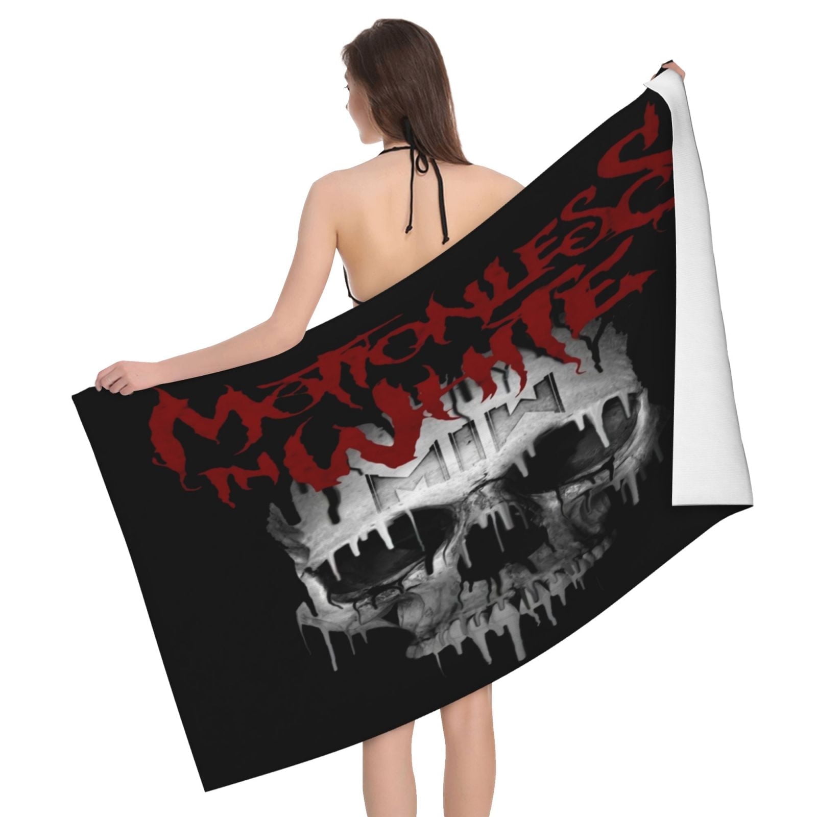 Motionless In White Bath Towel Washcloths Beach Towel Quick Dry Towel Microfiber Absorbent Bath Towel 32x52 In