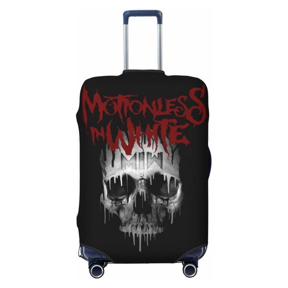 Motionless In White Luggage Cover Approved Travel Suitcase Protector Elastic Washable Baggage Covers For 22-24 Inch Luggage