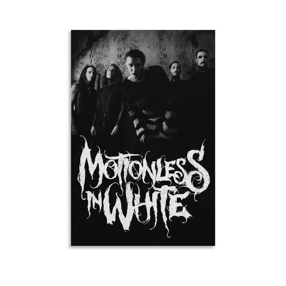 Motionless In White Poster Black And White Canvas Poster Wall Decorative Art Painting Living Room Bedroom Decoration Gift