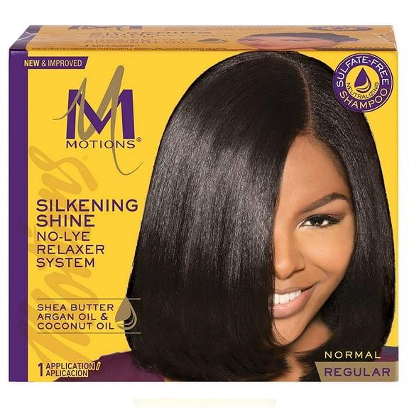 Motions Silkening Shine No Lye Relaxer Kit Regular,Pack of 6
