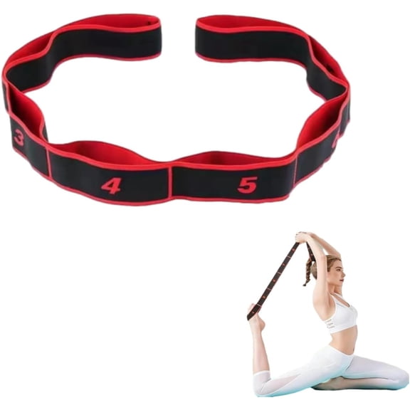 Motiontal Numbered Resistance Band, Fitness Resistance Band for Stretching and Yoga, Yoga Number Band Shoulder and Back Opening Fitness Resistance Band Tension Band Stretching