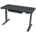Motionwise Black Electric Height Adjustable Standing Desk, 24?x48", Height Adjustable 28"48