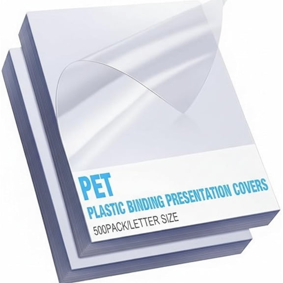 Motipuns 500 Pack Binding Presentation Covers Clear Plastic Report Covers Plastic Book Cover for Reports Business Documents Projects 8.5 x 11 Inch for Students Coworkers