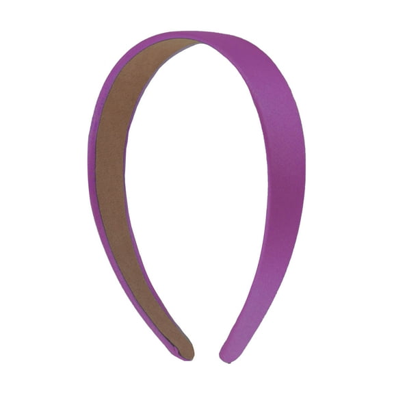 Motique Accessories 1 Inch Satin Hard Headband (Violet)