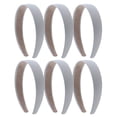 thumbnail image 1 of Motique Accessories 1 Satin Headband - Set of 6 - Light Grey, 1 of 4