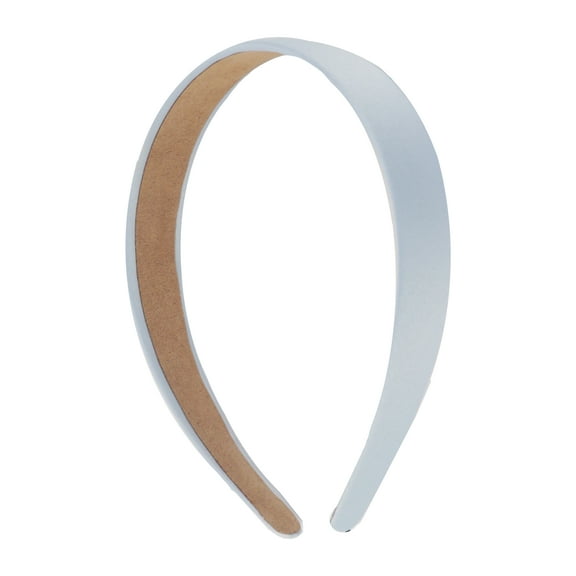 Motique Accessories 1 inch Satin Headband - Light Blue