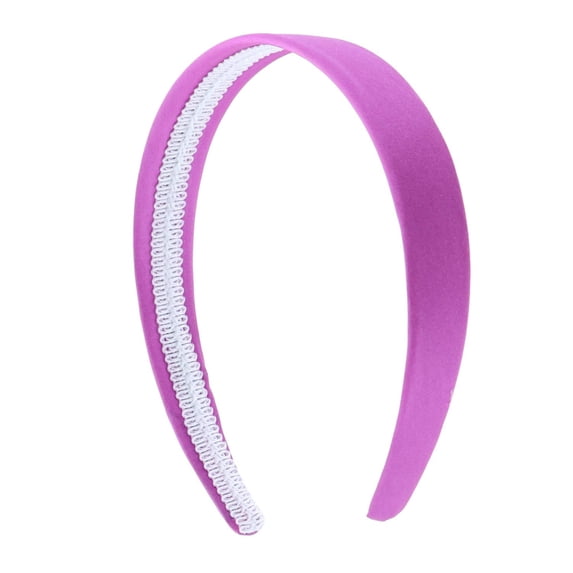 Motique Accessories 1inch Satin Hard Headband (Violet)