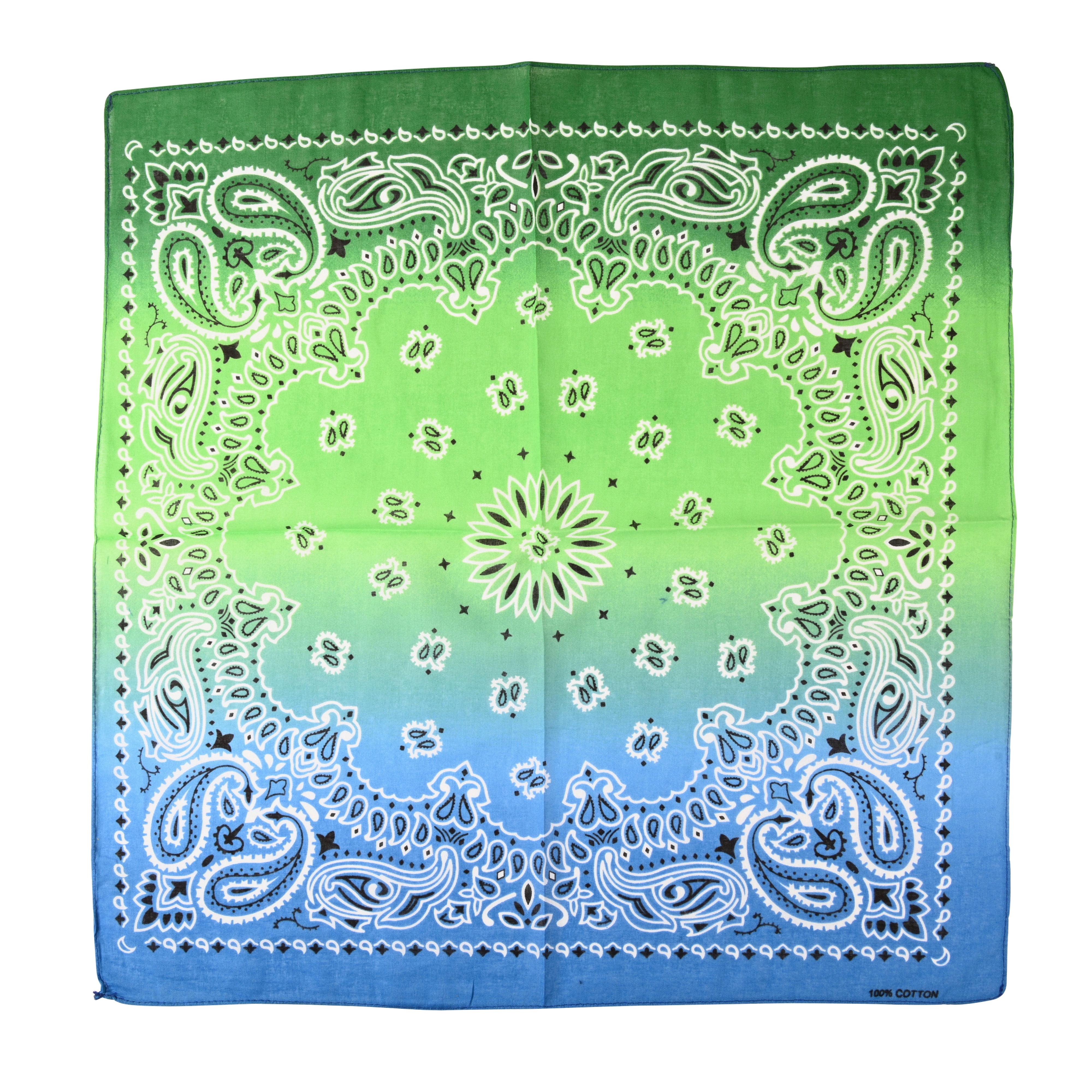 Motique Accessories 22 Inch Cotton Paisley Bandana - Walmart.com