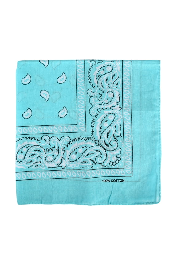 22 Inch Cotton Paisley Bandana