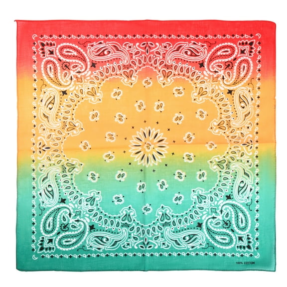 Motique Accessories 22 Inch Cotton Paisley Bandana