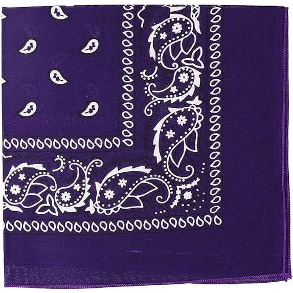 Motique Accessories 22 Inch Cotton Paisley Bandana