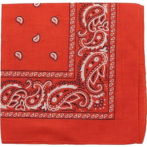 Motique Accessories 22 Inch Cotton Paisley Bandana