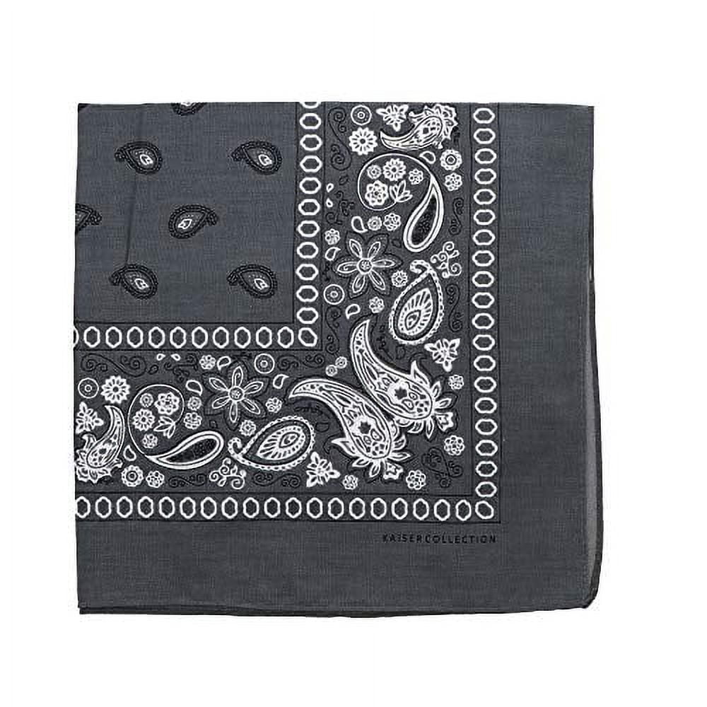 Motique Accessories 22 inch Cotton Paisley Bandana-Large - Walmart.com