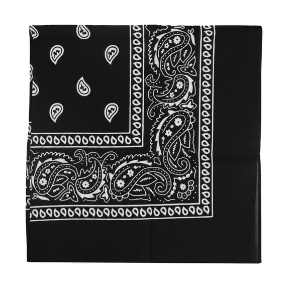 Motique Accessories 22 Inch Cotton Paisley Bandana