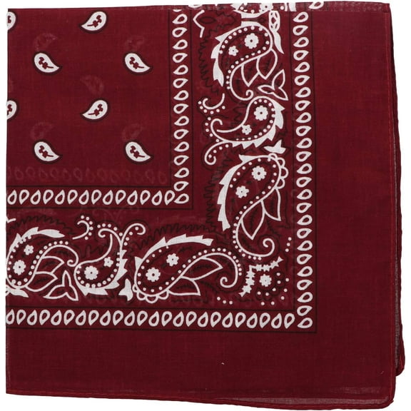 Motique Accessories 22 Inch Cotton Paisley Bandana