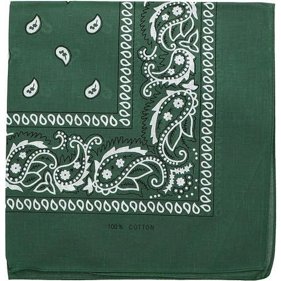 Motique Accessories 22 Inch Cotton Paisley Bandana