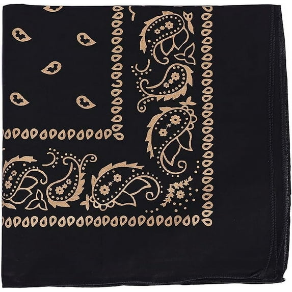Motique Accessories 22 inch Cotton Paisley Bandana