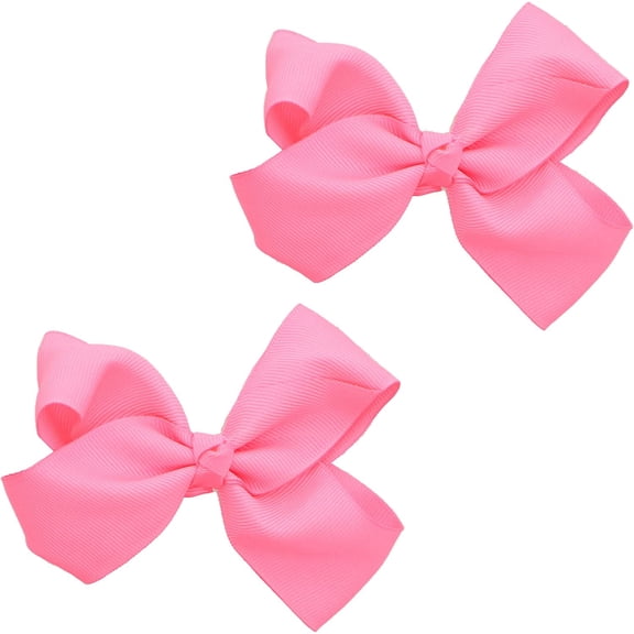 3 Inch Grosgrain Bow for Little Girls- Set of 2