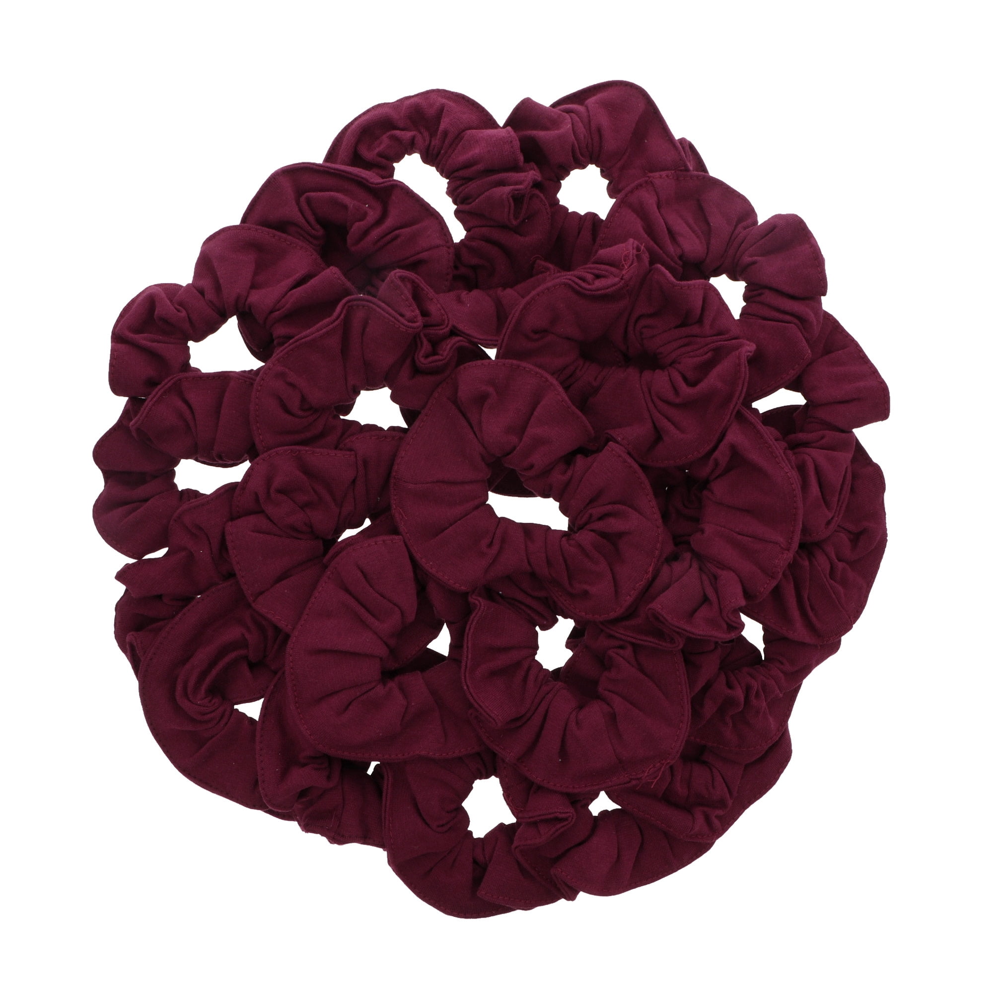 36 Pcs Large Solid Scrunchies Hair Elastics