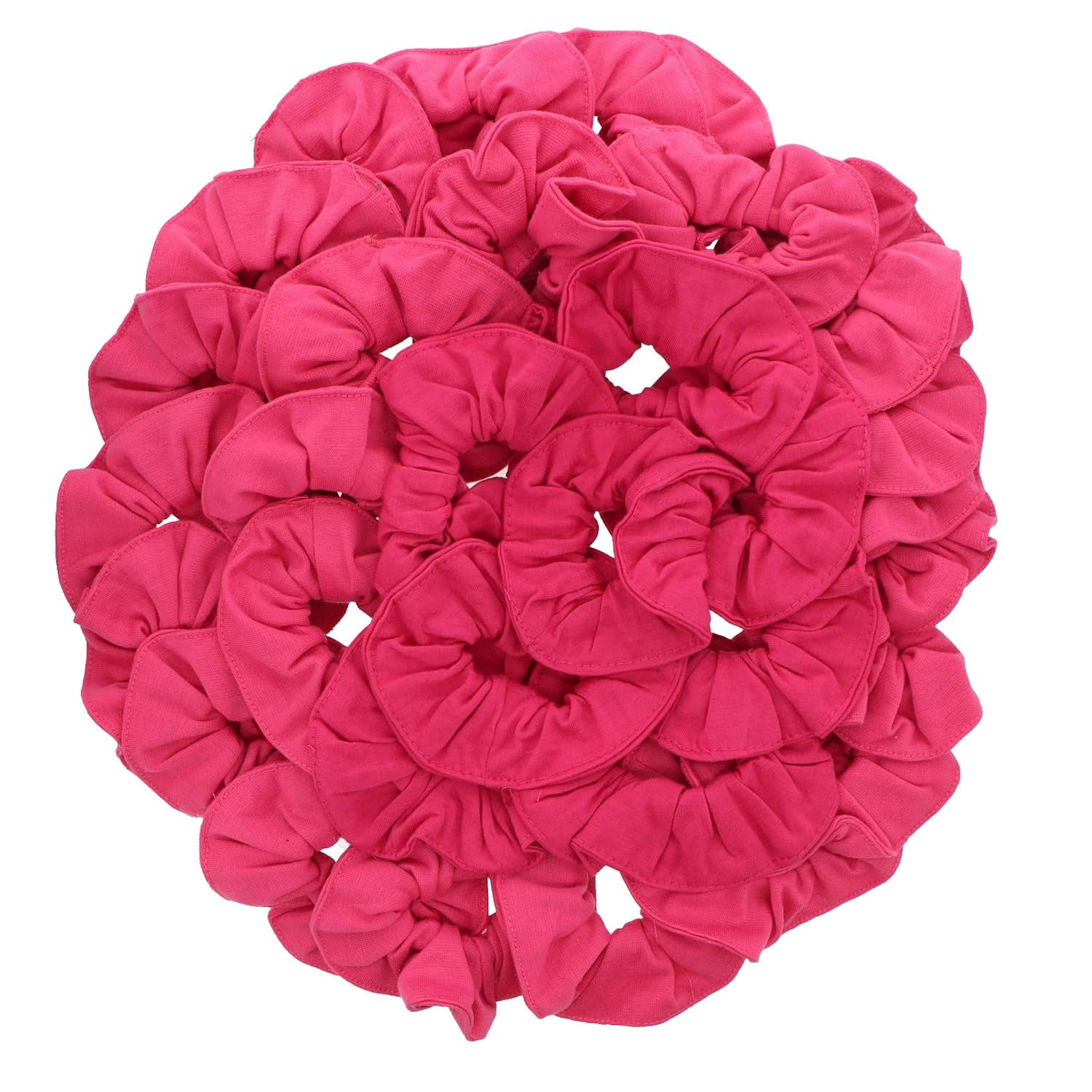 36 Pcs Large Solid Scrunchies Hair Elastics