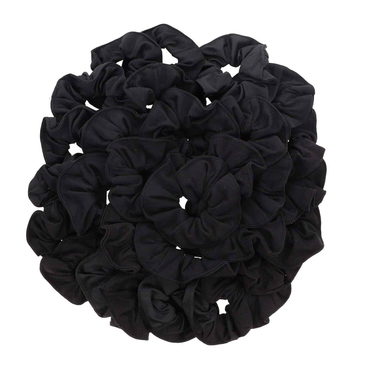 36 Pcs Large Solid Scrunchies Hair Elastics