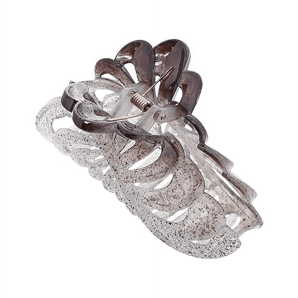 Motique Accessories 5 inch Large Jaw Clip Hair Claw with Leaf Design ...