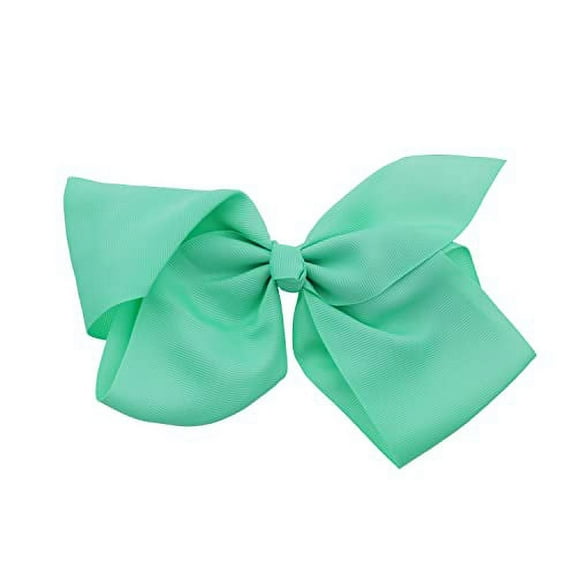 Motique Accessories 8 inch Grosgrain Bow for Adult Women and Girls (Mint Green)