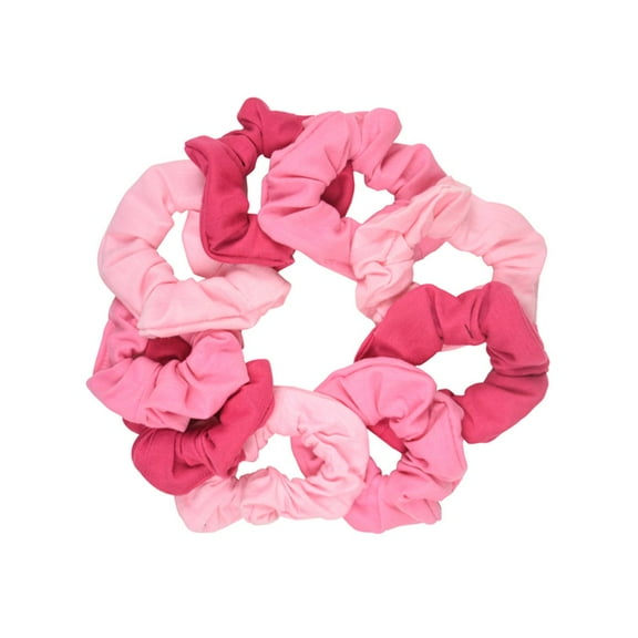 Motique Accessories 9 Pack Scrunchies Hair Ties Perfect for Adult Female and Girls (Pinks)