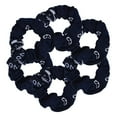 thumbnail image 1 of Motique Accessories Bandana Soft Hair Scrunchies for Adult Female and Girls- Set of 6 - Navy, 1 of 6