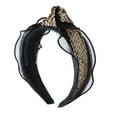 thumbnail image 1 of Motique Accessories Beautiful Holiday Tulle Knot Headband with Sequins for Women and Girls-Gold, 1 of 3