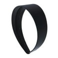 thumbnail image 1 of Motique Accessories Black 2 inch Wide Satin Hard Headband with No Teeth Head Band for Women and Girls, 1 of 5