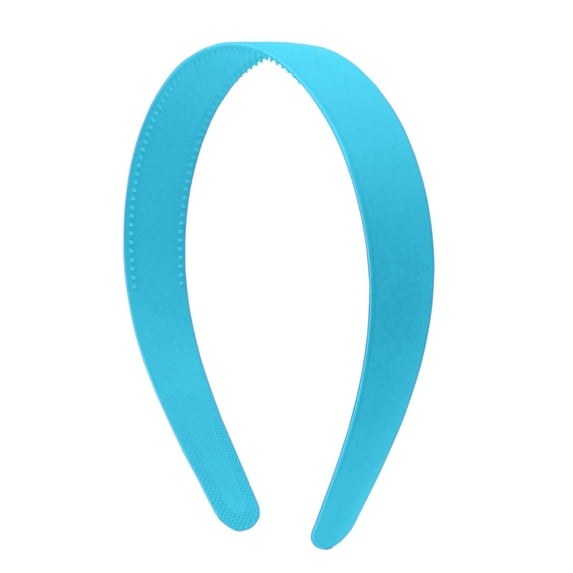 Motique Accessories Blue 1 inch Plastic Hard Headband with Teeth