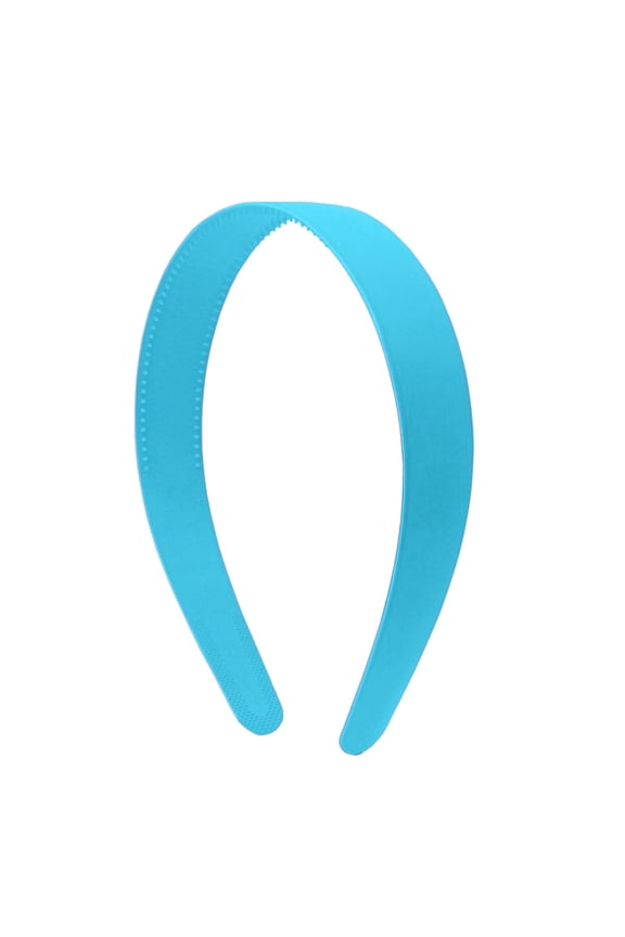 Blue 1 inch Plastic Hard Headband with Teeth