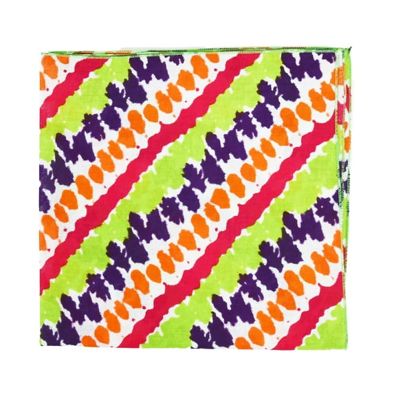 Motique Accessories Cotton Print Bandana - Zigzag