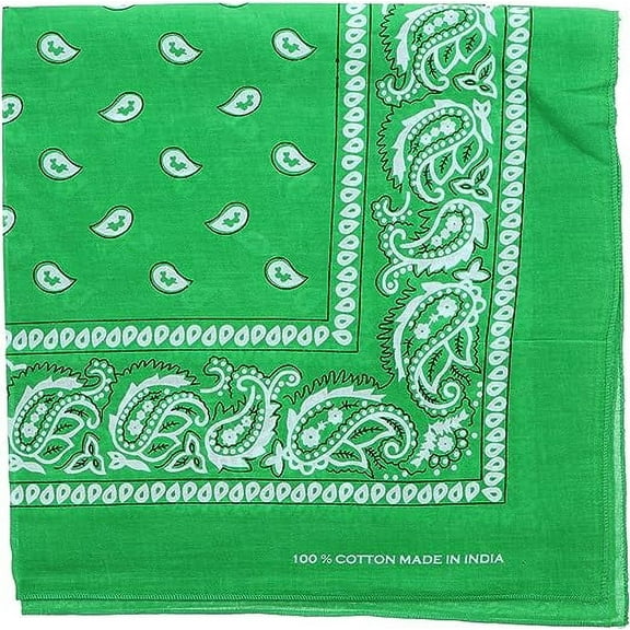Motique Accessories Extra Large Paisley Bandana 27x27 Inch