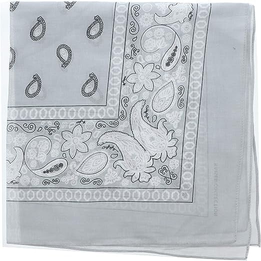 Lot De 3 Bandanas En Coton - Imprimés Divers, 22x22 Pouces - Serre-tête, Foulard, Accessoire Cheveux