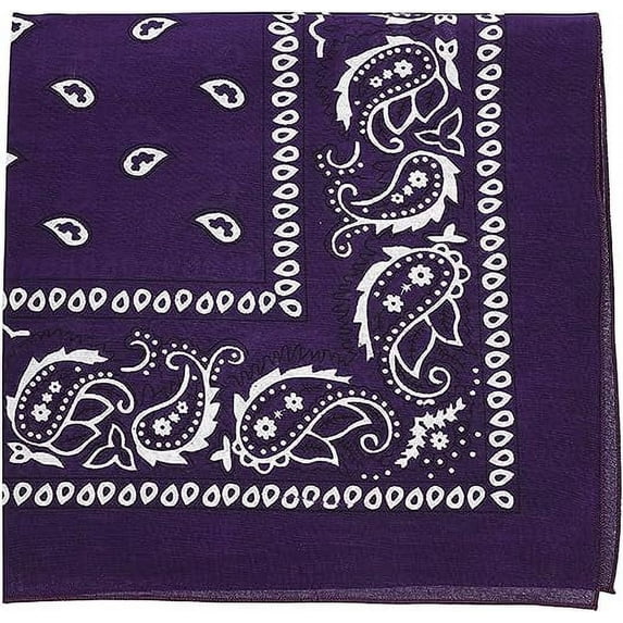Motique Accessories Extra Large Paisley Bandana 27x27 Inch