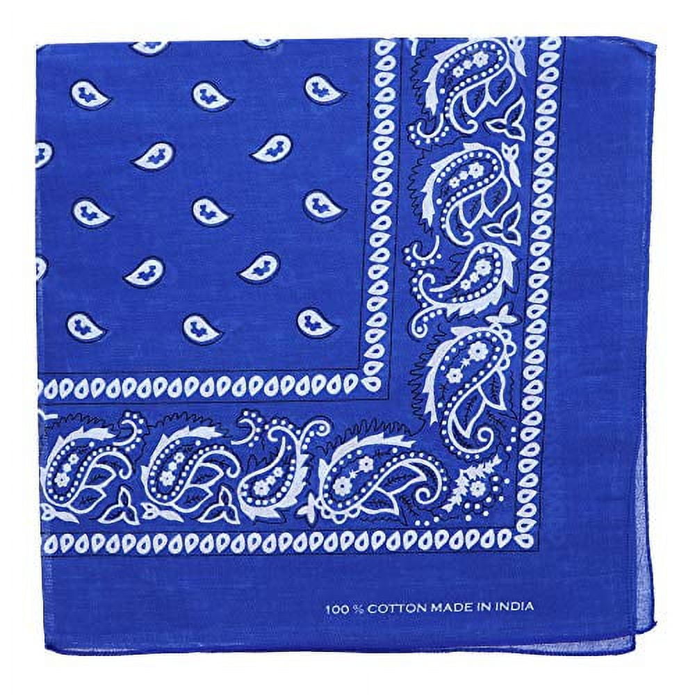 Motique Accessories Extra Large Paisley Bandana X Inch Royal Blue Walmart Com