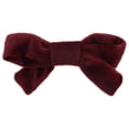 thumbnail image 1 of Motique Accessories Faux Fur Hair Bow Hair Clip, Alligator Clip-One Size, for Teen Girls-Burgundy, 1 of 3