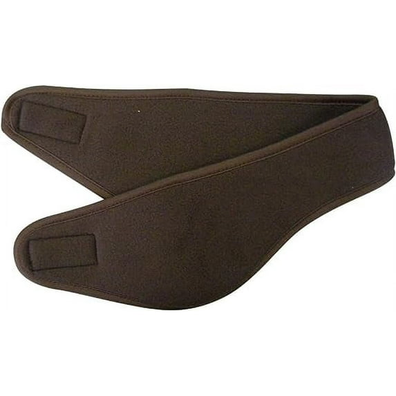 Motique Accessories Fleece Ear Muff Head Wrap with Closure Winter Earmuff - Brown