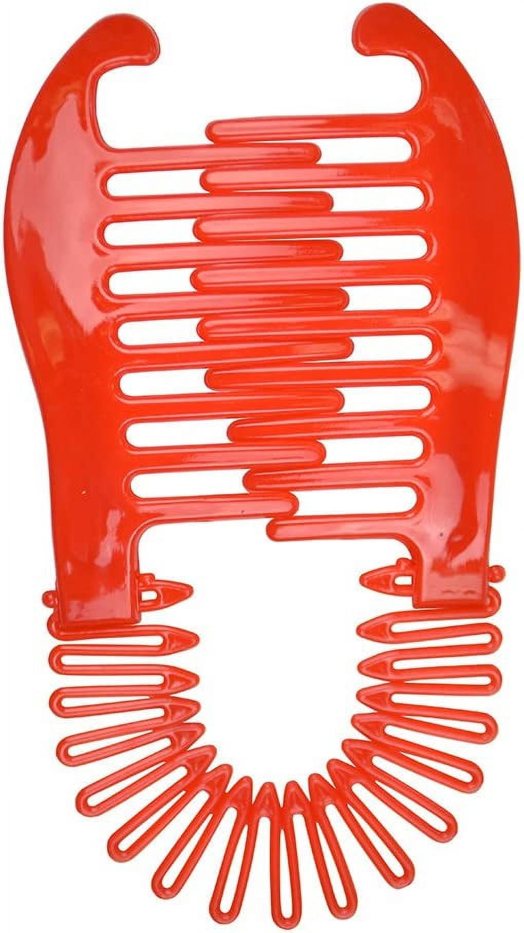 Comb Back Clips Motique Accessories Flexible Interlocking Banana Hair Clip Clincher Two ...
