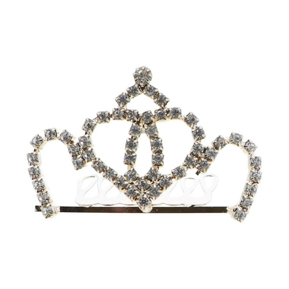 Motique Accessories Flower Girl Metal Bridesmaid Bridal Princess Tiara Comb 2in, Adults-Elegant Gold