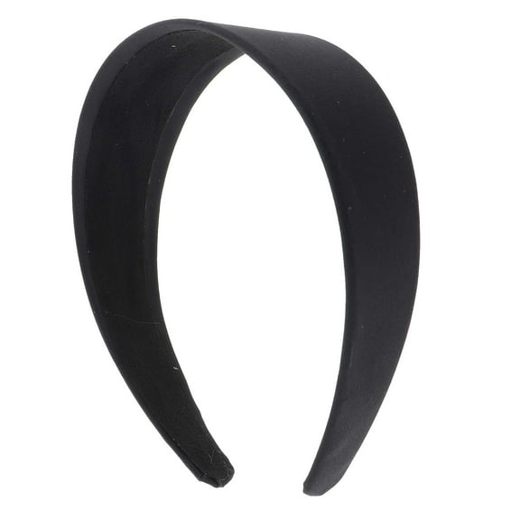 Motique Accessories Girls 2-inch Satin Headband (Black)